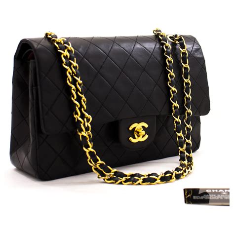 authentic Chanel black shoulder bag